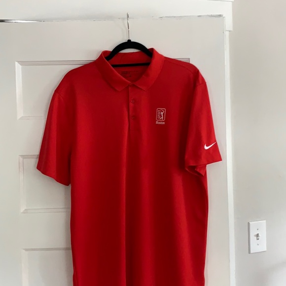 Nike Other - Red Nike Golf Shirt - TPC Boston Logo (L)